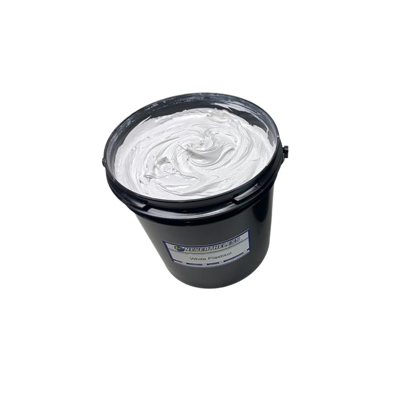 NTL Screen Printing Ink - Gallon - White Plastisol Ink for Screen Printing - Made in The USA - White Fabric Paint - Tshirt Silk Screen Ink