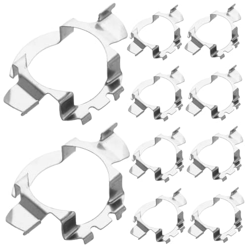 Zerodeko Metal Car Headlight Retainer Led Bulb Base Retainer Set Versatile for Car Models Easy to Use