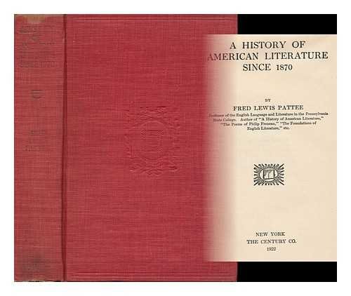 A History of American Literature Since 1870 B000I1Q63Q Book Cover