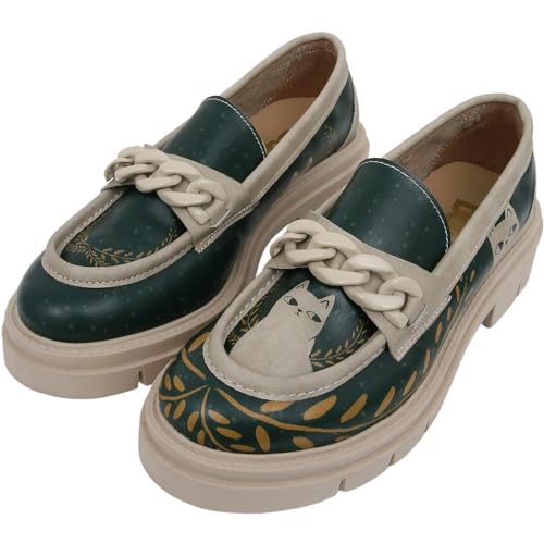 Image of DOGO Penny Loafers for Women - Handmade and Vegan Leather Platform Loafers for Women
