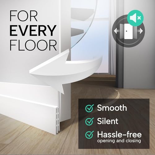 Image of Door Bottom Seal Strip for Gaps, Waterproof, Dust & Insect Blocker for Door, Self Adhesive Guard for Wooden, Metal & Glass Doors (White)