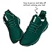XKOWUO Women Running Shoes Mens Walking Tennis Sport Shoes Women's Gym Sneakers Lightweight Breathable Non Slip Fashion Workout Shoe for Mens Casual Jogging Mesh Sneaker Dark Green Size US 6