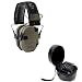 Walkers Razor Slim Electronic Shooting Hearing Protection Muff (Sound Amplification and Suppression) with Protective Case, FDE Patriot