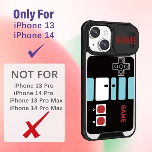 Image of Funermei for iPhone 13 /for iPhone 14 Case - Women Girls Cute Phone Cover Girly Pretty Aesthetic Game Unique Design with Camera Cover Funda for Apple for iPhone 13 /for iPhone 14