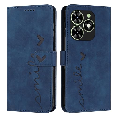 Étui Tecno Pop 8 bleu pour visionnage mains libres en voyage