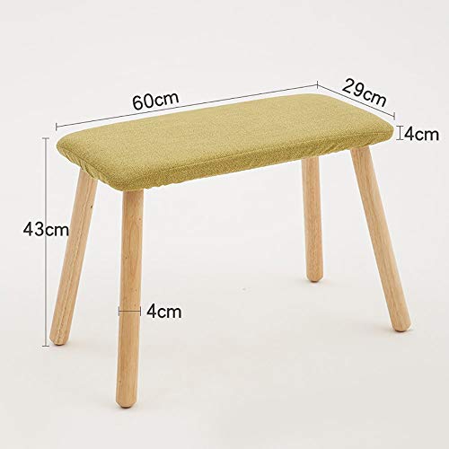 Escabeau de ménage en bois massif gris de 60 cm avec assise en coton