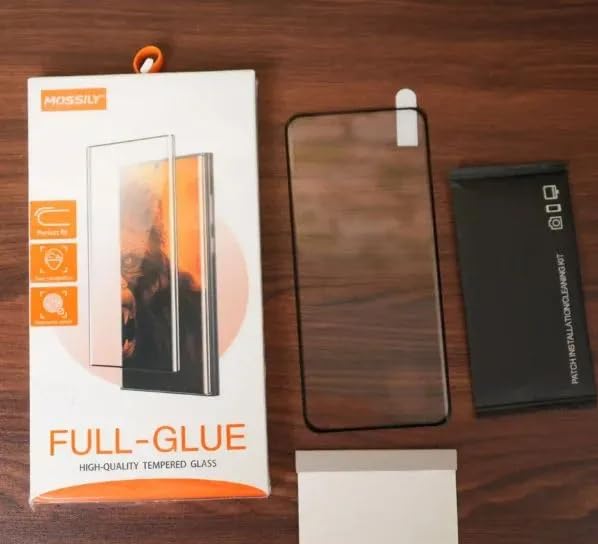 Image of Curved Edge to Edge Full Glue Tempered Glass Compatible for OnePlus 13 5G /1+13 5G, Glass Screen Protector Guard, [9H Hardness][Compatible Fingerprint] 3D Curved HD Black /Clear Glass Pack of 1