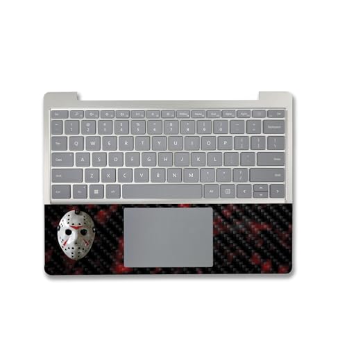 Image of MightySkins Carbon Fiber Skin Compatible with Microsoft Surface Laptop Go 3 (2023) Full Wrap Kit - 13th Nightmare | Protective Durable Textured Carbon Fiber Finish | Made in The USA