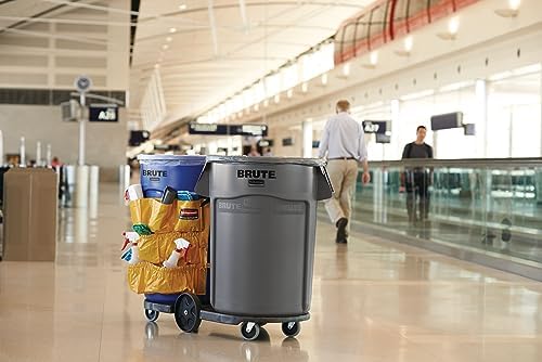 Rubbermaid Commercial Products FG262000GRAY Brute Heavy-Duty Round Trash/Garbage Can thumb #5