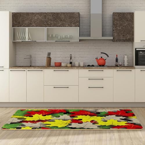 Alfombrillas de cocina antideslizantes juego de 2 alfombras lavables 3