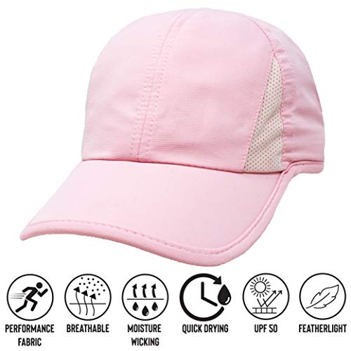 Ponyflo Active Ponytail Hat - Ponytail Caps For Women, Designed For Curly Hair Pink #TOP6