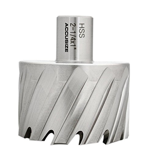 Accusize Industrial Tools H.S.S. Annular Cutter 2-1/4 inch x 1