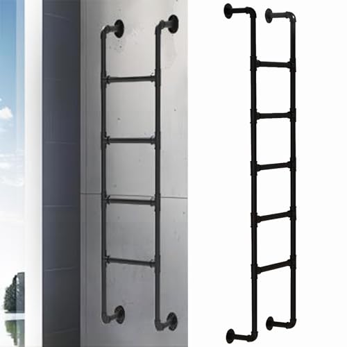 Escalera de montaje en pared para literas altas que optimiza el espacio 2