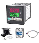 PID Temperature Controller Kit, CGELE Voltage AC 100~240V Comes with SSR 40DA Solid State Relay, ...