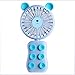 Puchar ssący Wentylator Telefon Ultra Cienka Kieszeń USB Mini Fan Handheld Ładowanie Wentylator LED Regulowany Przenośne Portable Nadaje się do podróży Home Office,Blue