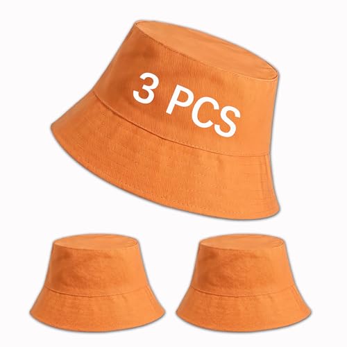 Image of Bucket Hats Bulk Solid Color DIY Blank Hat Bucket Hats for Men, Women and Adults