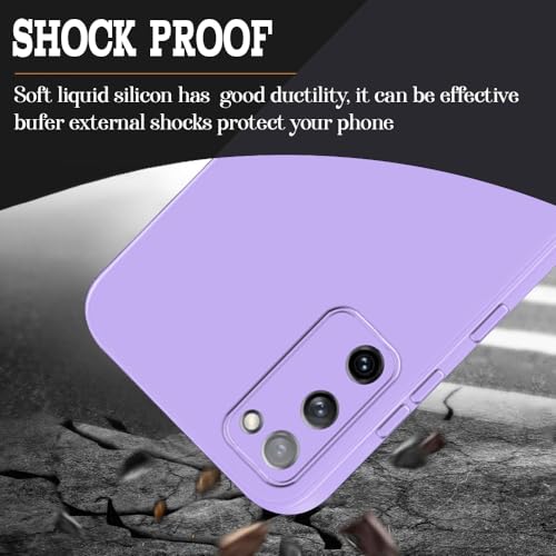 Image of Back Cover for Samsung Galaxy S20 FE 5G / 4G | Full Camera Protection | Premium Liquid Silicon Case | Flexible Bumper Case for Samsung Galaxy S20 FE 5G / 4G (Purple)