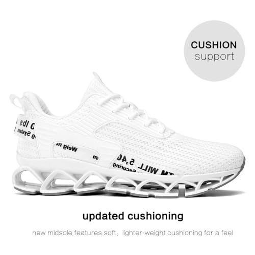 Image of Vooncosir Men's Fashion Sneakers Breathable Mesh Running Shoes Blade Non Slip Soft Sole Casual Athletic Walking Shoes