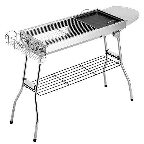 Holzkohlegrill Barbecue Standgrill Mit Deckel Haube Elektrogrill Standfuss Kugelgrill, Tischgrill Carbon Tragbarer Stahlgrill Outd