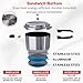Vinod Stainless Steel Pressure Cooker 3.5 Liters, Multi-Use as Deep Fry Pan, Sandwich Bottom, Induction Compatible, ISI & CE Certified,