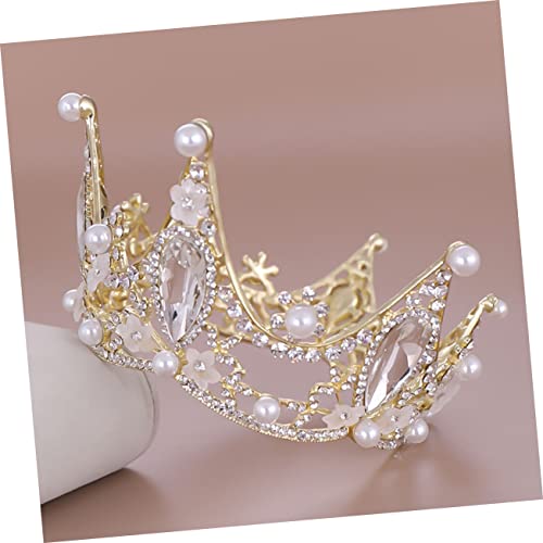 Couronne de mariage Mobestech en alliage strass et perles
