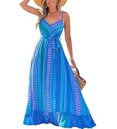 Jupe longue fluide taille élastiquée bleu electrique femme | Morgan