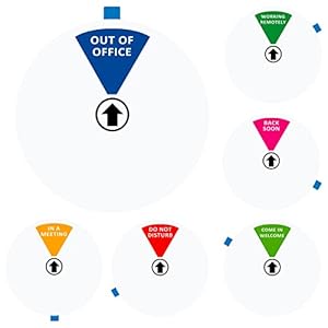 Loyinlo Büro-Türschild 6er Set Weiß