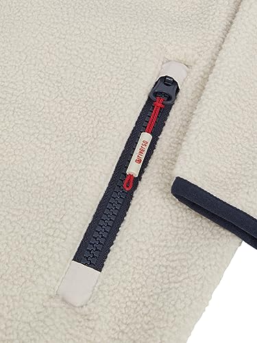 riverso RIVHenning Men's Hooded Jacket Regular Fit Hoodie Jacket Zip Fleece Jacket Sweat Jacket Hooded Fleece Jacket Blue Beige Black Green S M L XL XXL 3XL 4XL 5XL, Birch Beige, M - Image 5