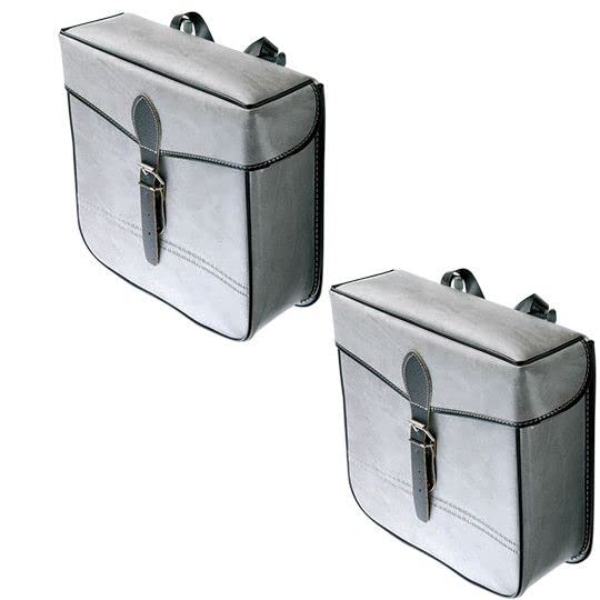 Sacoche vélo porte-bagages urbaine Sporfabric S14 grise 300x300mm