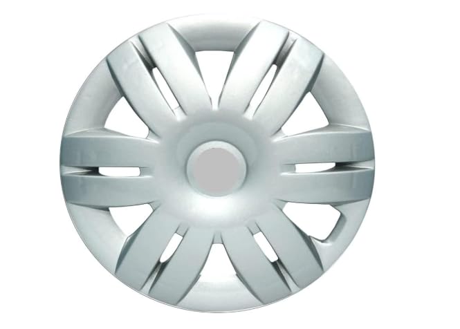 12 Inch Wheel Cover Silver Single Piece | 10-Spoke Wheel Cap for 12 Inch Car Wheels | Snap-On Fitment | Durable ABS Plastic Rim Cover-image-14