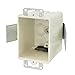 15.8 cu in. Single Gang Electrical Box, Off White