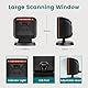 OBZ 1D 2D Desktop Barcode Scanner, QR Code Scanner USB Wired Hands-Free Barcode-Scanner Kassen Scanner mit Großem Scanfenster für Läden, Lager, Bibliotheken