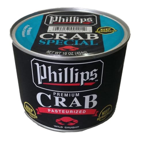 Phillips Crab Meat 6-Pack 16oz Cans Blue Swimmer Pasteurized