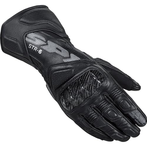 SPIDI STR-6 Motorradhandschuhe (Black,L)