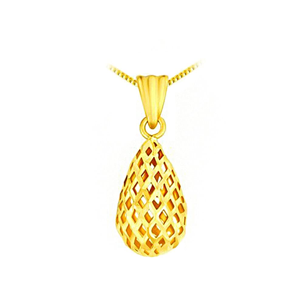 Pure 18k Yellow Pendant Necklace for woman, Real Au750 Solid Gold Gift for Lover Mother Wife Lady an