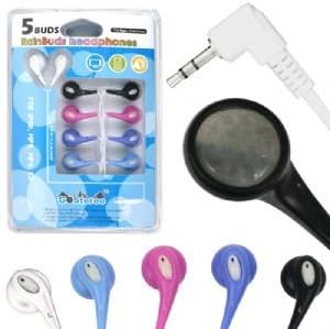 Go Stereo Rainbud Jelly Headphones (5 Different Colors)