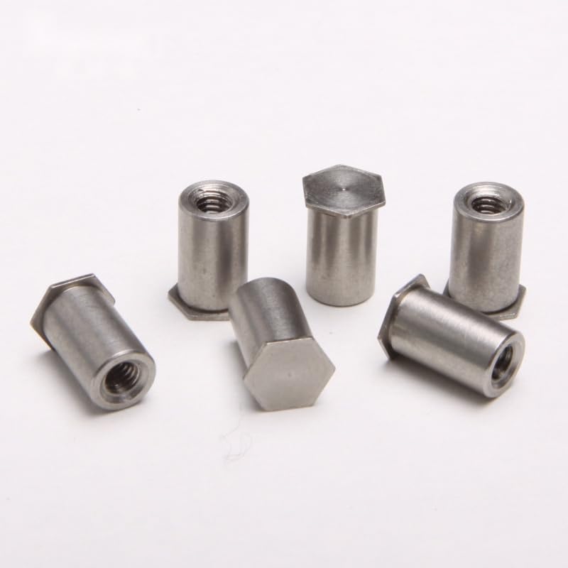 304 Stainless Steel Blind Hole clinching Stud/Pressure riveting/Rivet nut Column M3 * 8 5Pcs/lot