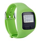 Ysyqkn Reloj Pedometer Deportivo Pulsera Saludable con Monitoreo de Calorías y Kilometraje de y Actividad Adecuado para Ejercicio Oficina, Verde