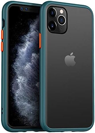 MKOAWA Slim Fit for iPhone 11 Pro Case 5.8 Inch, Translucent Matte Case with Soft Edges, Shockproof Protective Case Cover for Apple iPhone 11 Pro (2019) - Green