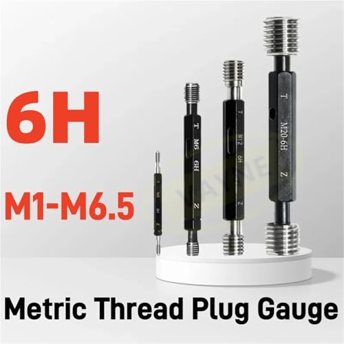 1pcs 6H M1-M6.5 Steel Mer-cury Gage Metric Fine Thread Plug Gauge Wholesale M0.8 .9M1 M1. M2 .5M3M4 M5M6 M6(M1.7X0.35-6H) miniatura 2