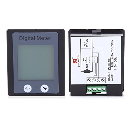 Image of AC Power Meter Digital Monitoring Multimeter Ammeter 100A 80-260V Voltmeter Energy Voltage Current Electrical Tester with CT