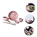 Imagen de Baluue Vajilla Cerámica Japonesa Rosa Set de Cubiertos Elegante para Hogar Incluye Platos Tazones Tazas y Palillos Material Seguro y Fácil de Limpiar para Uso Diario y Restaurantes