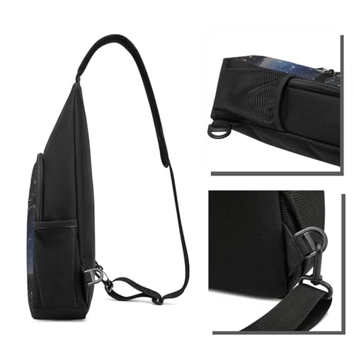 Mochila Sling Negra Compacta para Uso Diario miniatura 3