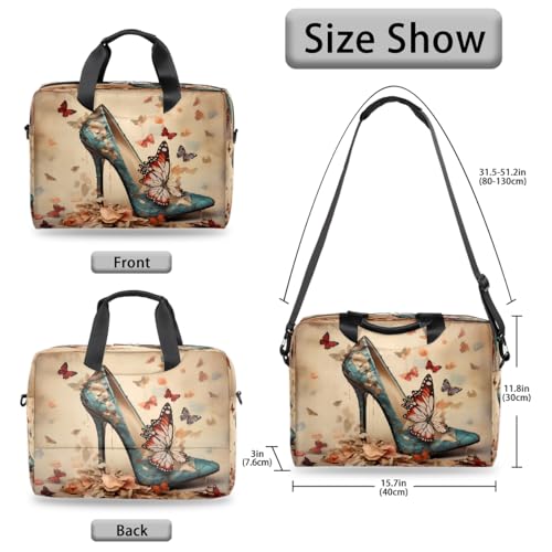 Bolso para Laptop 15.6-16 pulgadas estilo retro con asas miniatura 6