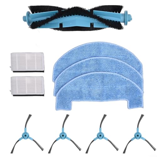 Kit de piezas de repuesto para robot aspirador Ultenic D10, juego de accesorios para aspiradora con filtros, paños de fregona, cepillos laterales principales (A)
