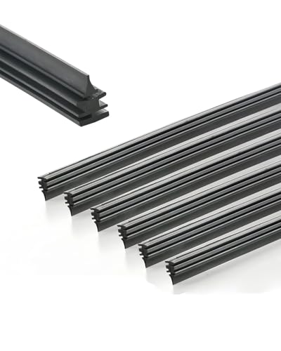 6PCS Wiper Blade Refill 28 Frameless Car Windshield Wipers Insert Rubber Strips Adjustable Size of Universal Replacement Windshield Wiper Refill Universal for Most Cars Trucks SUVs