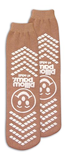 PillowPaws Terries Slip Resistant Socks X-LARGE (TAN) (6 pairs)