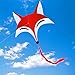 HENGDA KITE for Kids Red Fox Kite Outdoor Fun Sports Single Line Kite with Flying Tools