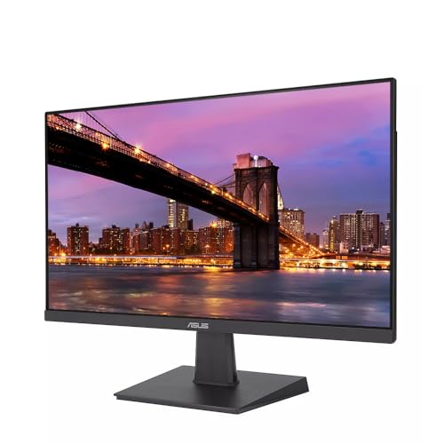 Image of ASUS VA24EHF 24-inch 1080p FHD LCD Monitor, 2-Pack HDMI, Eye Care, Low Blue Light, 100Hz 1ms Desk Mount Dual Monitor Stand, MK270 Wireless Keyboard & Mouse, Gel Mouse & Wrist Pad