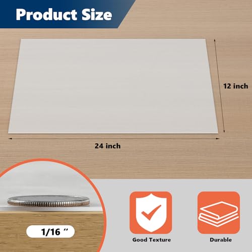 Image of WochiTV Translucent Silicone Rubber Sheet, 12 inch Wide x 1 /16 inch Thick x 12 inch Long Heat Resistant Rubber Mat for DIY Gaskets Material, Pads, Sealing, Cushion, Microwave Oven Protection